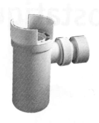 Siphon encliquetable avec déflecteur-P03061